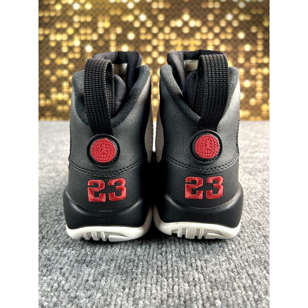 Air Jordan 9 Retro GS White Black Red Size 6Y 7W Basketball Shoes - Picture 5 of 12